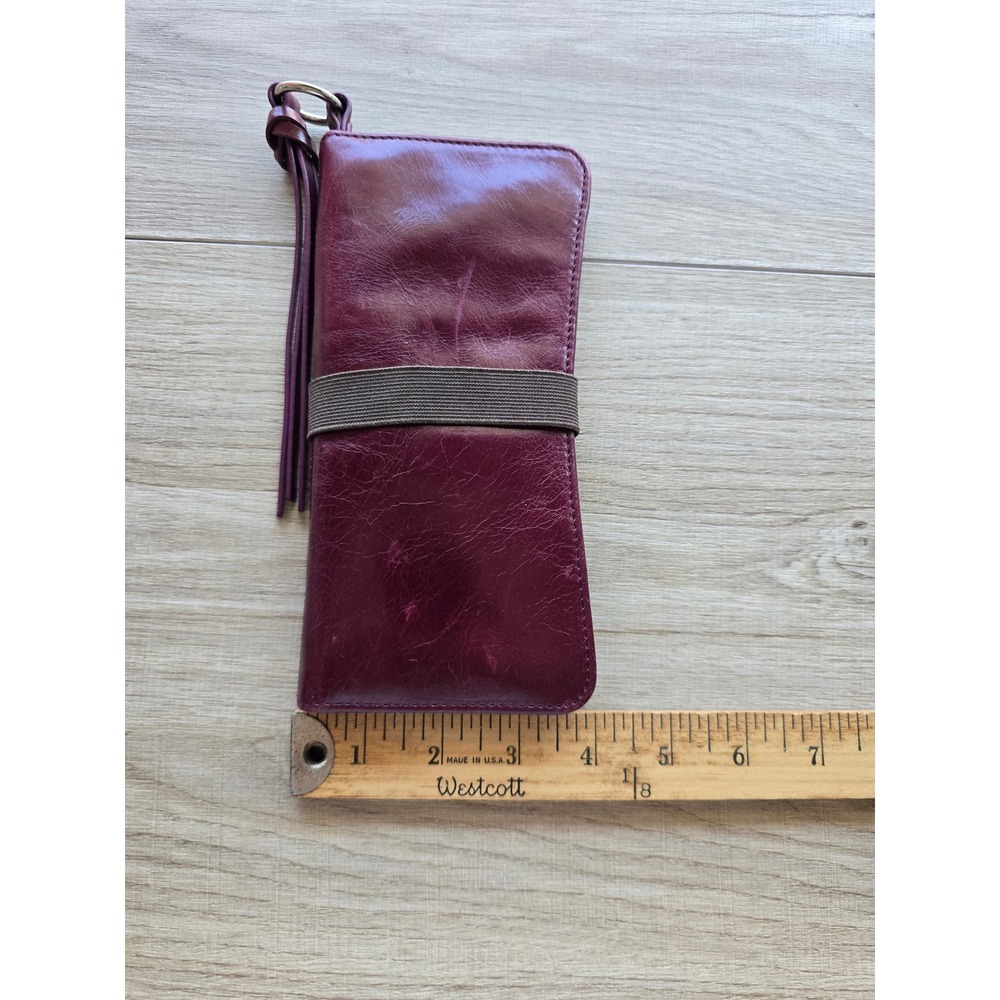 NWT HOBO Keira Leather Travel Wallet Bordeaux Organizer bohemian minimalist - Picture 9 of 9
